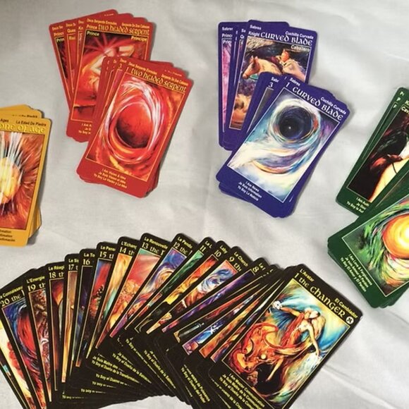 I Am One Tarot Deck 78 Cards Instructions Text & Spiral Spread Map - Picture 5 of 14